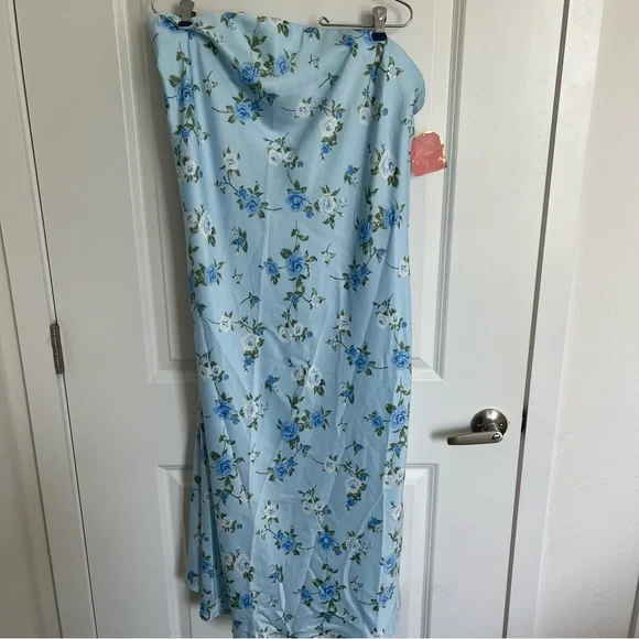 NEW Arula Blue Floral Maxi Dress Plus Size 1X / A NWT - Picture 5 of 7